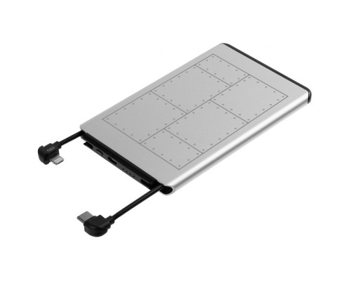 Внешний аккумулятор Unity, 5000 мАч, серебристый