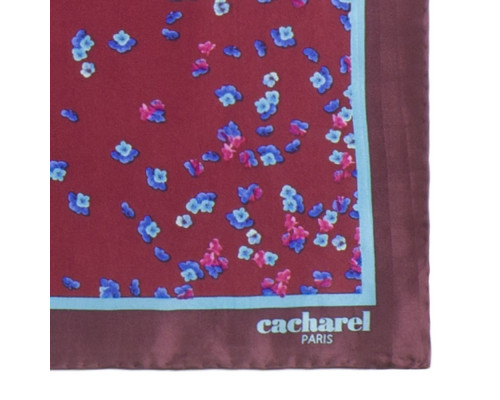 Платок Tourbillon Silk, бордовый