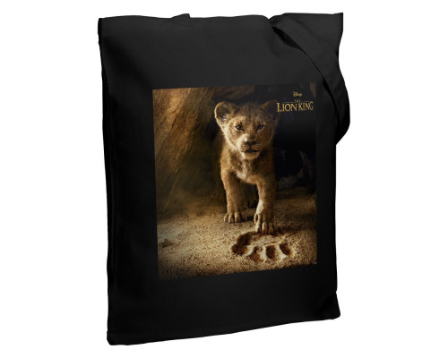 Холщовая сумка Lion King Footprint, черная