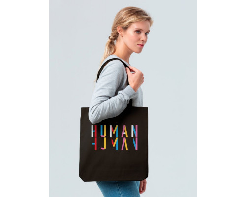 Холщовая сумка Human, черная
