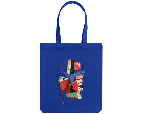 Холщовая сумка Architectonic, ярко-синяя