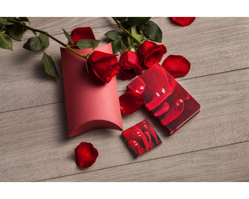 Набор «Роза»: ежедневник и зеркало