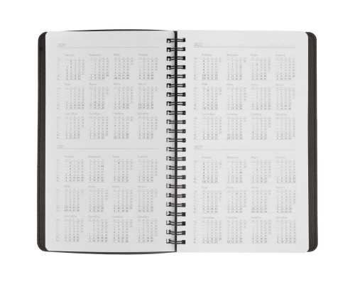 Ежедневник Scroll, недатированный, темно-серый