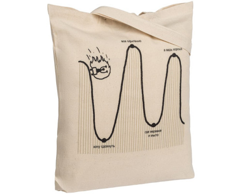Холщовая сумка «Все плохо», неокрашенная