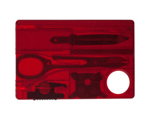 Набор инструментов SwissCard Lite, красный