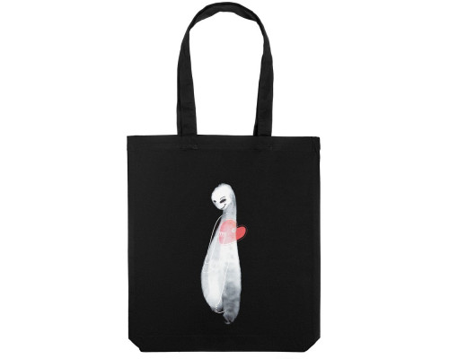 Холщовая сумка Ghost of Love, черная