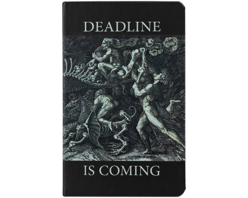Ежедневник Deadline, недатированный, черный