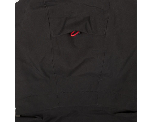 Куртка софтшелл мужская Patrol, черная с красным