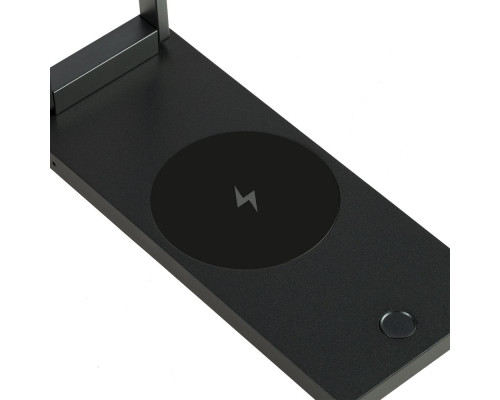 Лампа Power Steel Spot с беспроводной зарядкой, серый металлик