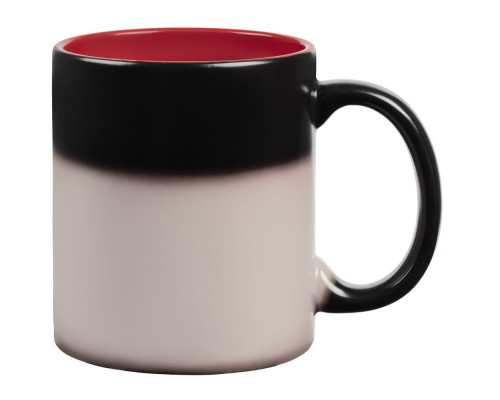 Кружка-хамелеон On Display, матовая, красно-черная