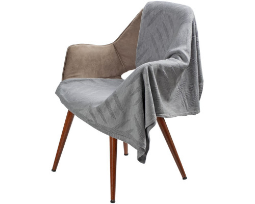 Плед Hard Work, серый меланж