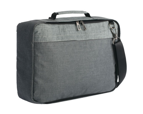 Рюкзак для ноутбука 2 в 1 twoFold, серый с темно-серым