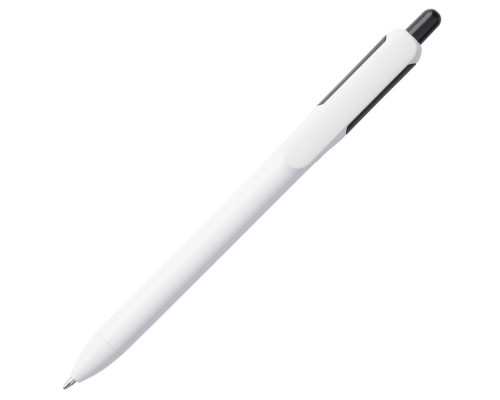 Ручка шариковая Bolide, белая с черным