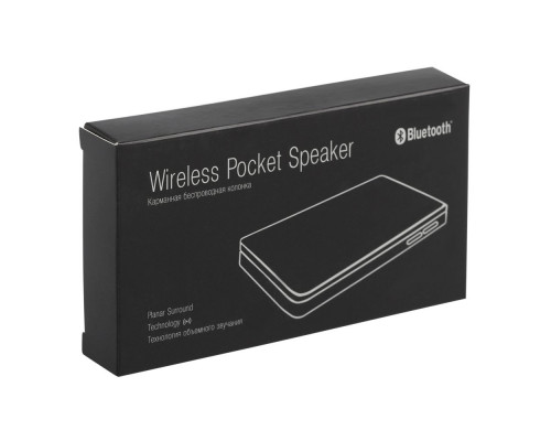 Беспроводная колонка Pocket Speaker, белая, c кабелем 2-в-1