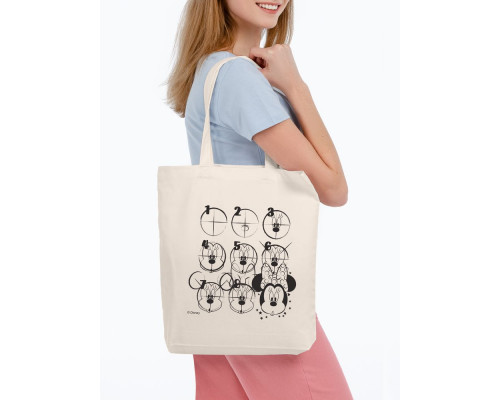 Холщовая сумка «Минни Маус. Icon Sketch», неокрашенная