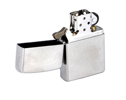 Зажигалка Zippo Armor Brushed, матовая серебристая