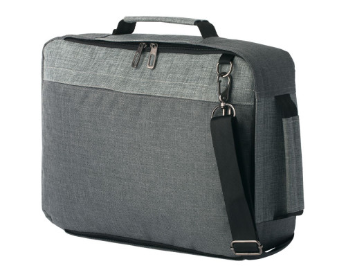 Рюкзак для ноутбука 2 в 1 twoFold, серый с темно-серым