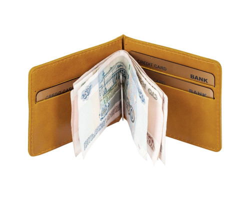 Зажим для купюр Apache, горчичный