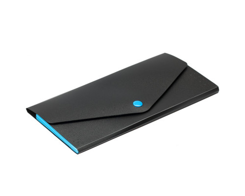 Органайзер для путешествий Envelope, черный с голубым