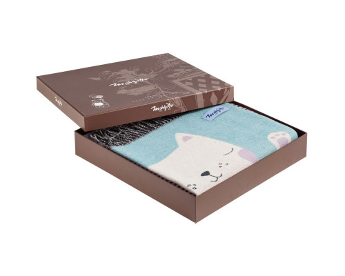 Плед детский Cat, голубой