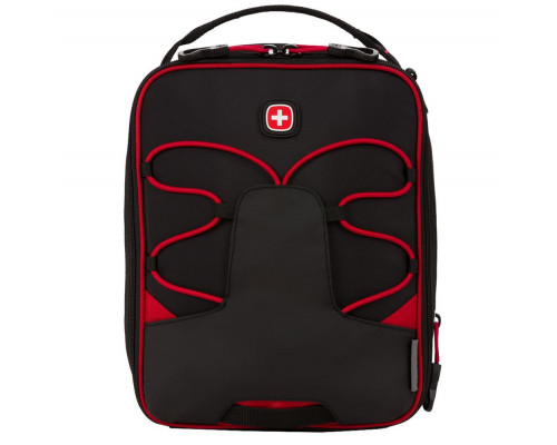 Термосумка Swissgear с увеличением объема, черная с красным