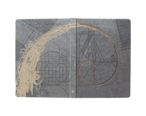 Ежедневник «Буквы-цифры», недатированный, серый