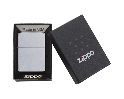 Зажигалка Zippo Classic Satin, серебристая