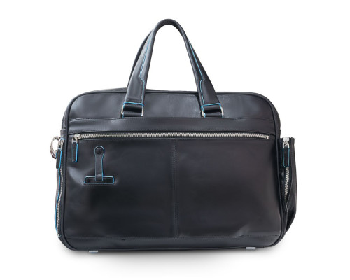 Сумка мужская для ноутбука Piquadro Blue Square, черная