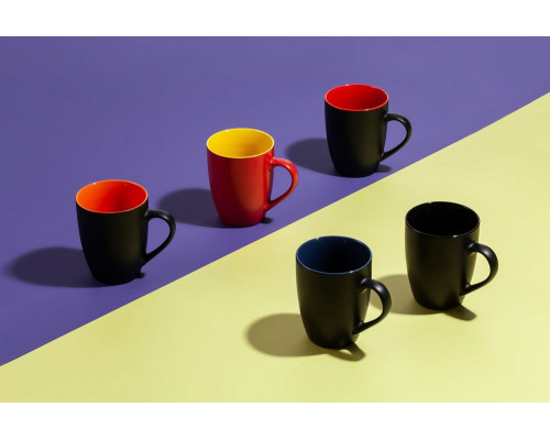 Кружка Bright Tulip, матовая, черная