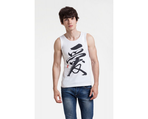 Майка мужская «Вечные ценности. Любовь», белая