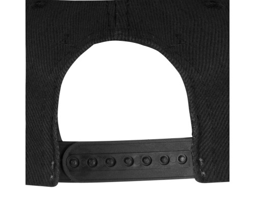 Бейсболка Unit Snapback с прямым козырьком, черная