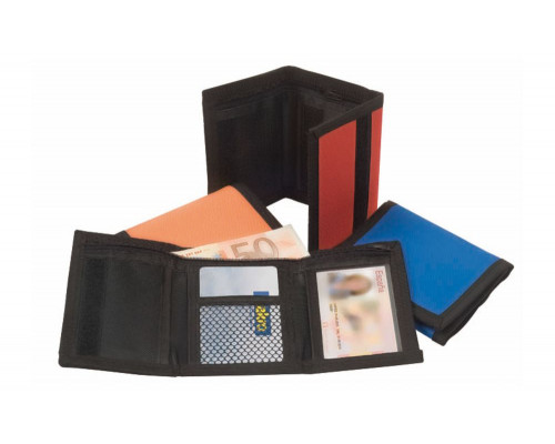 Бумажник на липучке, синий