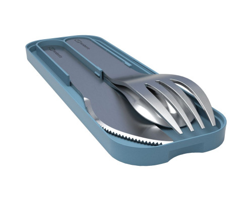 Набор столовых приборов MB Pocket, синий (деним)