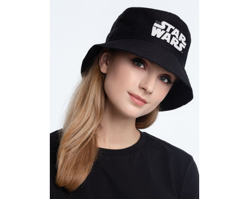 Панама Star Wars, черная с белым