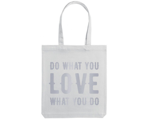 Холщовая сумка Do Love, молочно-белая