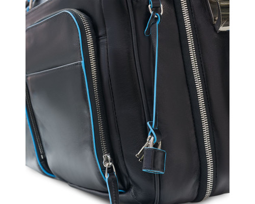 Сумка мужская для ноутбука Piquadro Blue Square, черная