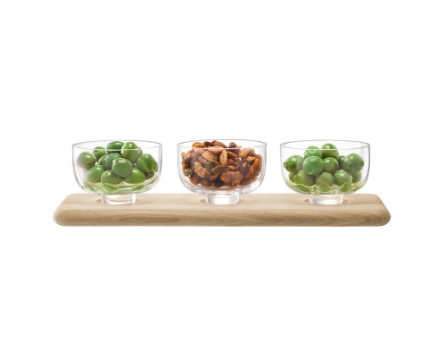 Набор сервировочных мисок на подставке Serve