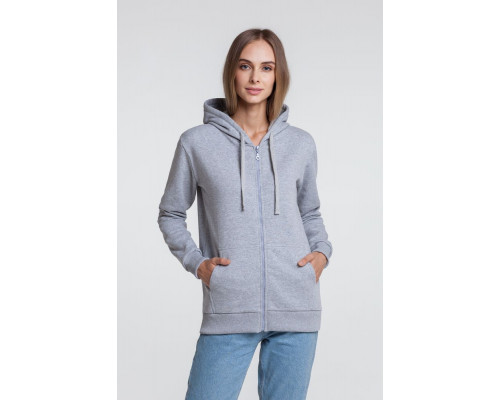 Толстовка на молнии с капюшоном Unit Siverga Heavy, темно-синяя