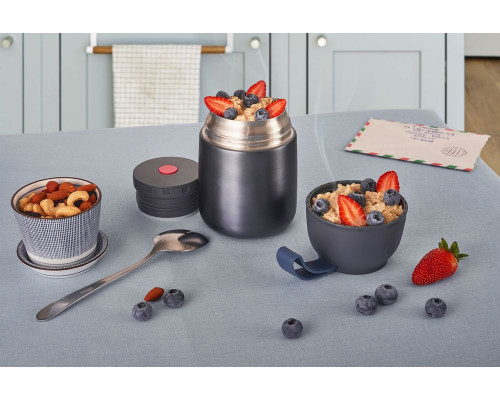 Термос для еды feedAway 500, серо-стальной