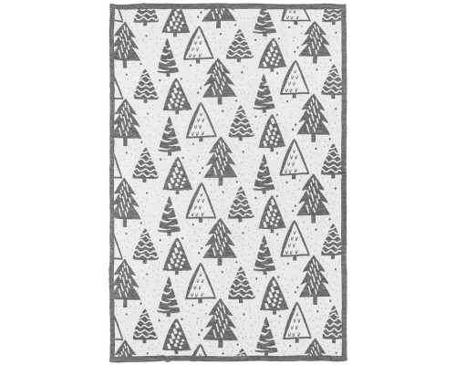 Набор с пледом и бокалами «Снежность», ваниль