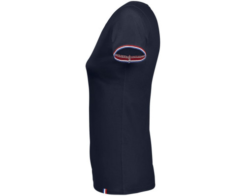 Футболка женская Rainbow Women, темно-синяя с ярко-синим