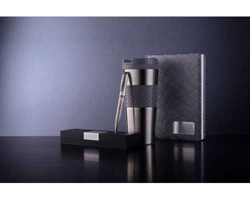 Термостакан Hard Work, вакуумный, серебристый