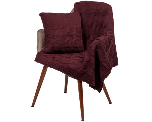 Подушка Stille, бордовая