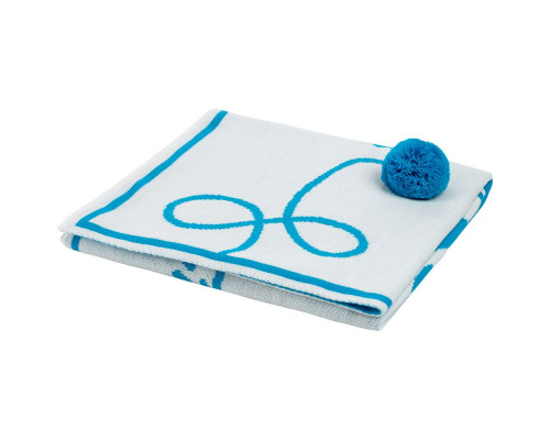 Детский плед Tender. Cats, белый с бирюзовым