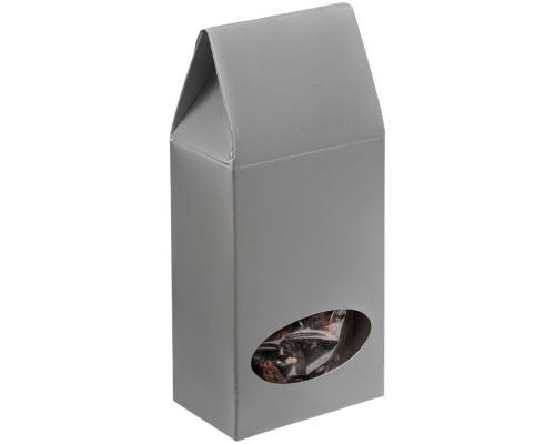 Коробка с окном English Breakfast, серебристая