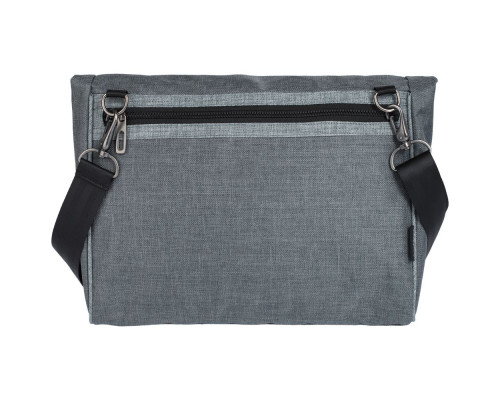 Сумка для ноутбука 2 в 1 twoFold, серая с темно-серым