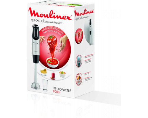 Погружной блендер Quickchef, серебристый