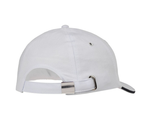 Бейсболка Bizbolka Canopy, белая с темно-синим кантом