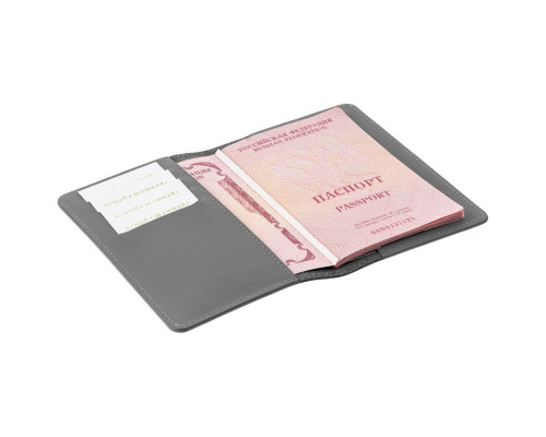 Обложка для паспорта Alaska, серая