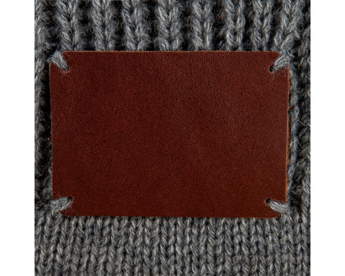 Плед Shirr, серый меланж